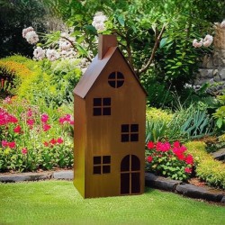 Casita fanal gigante 60x25x24cm. oxido