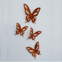 Set x3 mariposas caladas decorativas
