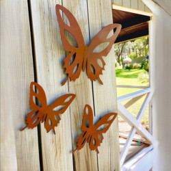 Set x3 mariposas caladas decorativas