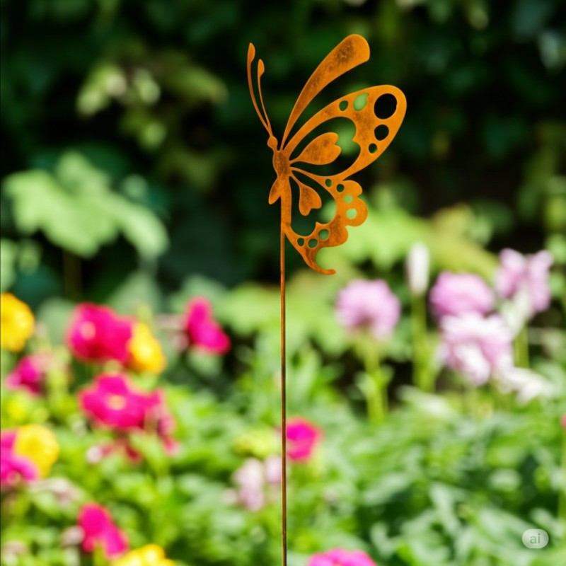 Pincho tutor Mariposa Calada Perfil chapa oxido Pincho tutor Mariposa Calada Perfil chapa oxido