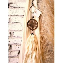 Borla metalica mandala bronce