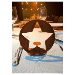 Porta vela fanal de mesa estrella chapa oxido-3-chapadeco.com