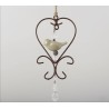 Colgante hierro corazón c/pajarito cerámica crudo-1-chapadeco.com