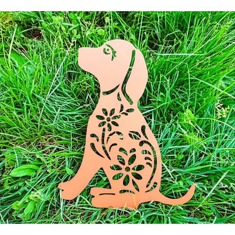 Perro calado chapa oxido