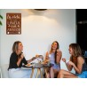 Cartel LA VIDA ES MAS LINDA CON AMIGOS 40x28 chapa oxido premium-1-chapadeco.com