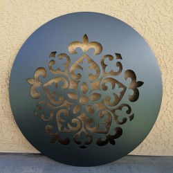 Mandala 40cm chapa para colgar negra-2-chapadeco.com
