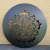 Mandala 40cm chapa para colgar negra-2-chapadeco.com