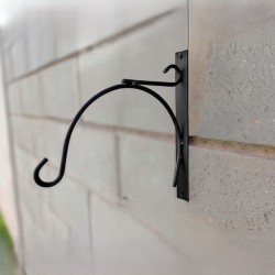 Soporte ménsula negro para colgar maceta fanal comedero adorno-1-chapadeco.com