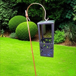 Pincho soporte gancho para fanales/faroles 120cm oxido reforzado