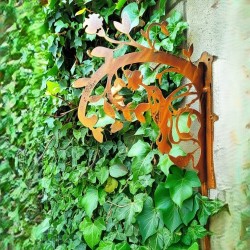 Comedero casita pajaros XL + soporte pared