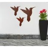 Set x3 colibrí figura pared chapa oxido-1-chapadeco.com