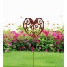Pincho tutor Corazón mandala Calado chapa oxido