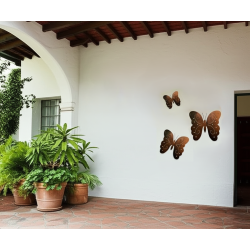 Set X3 mariposas 3D ocre texturado-1-chapadeco.com