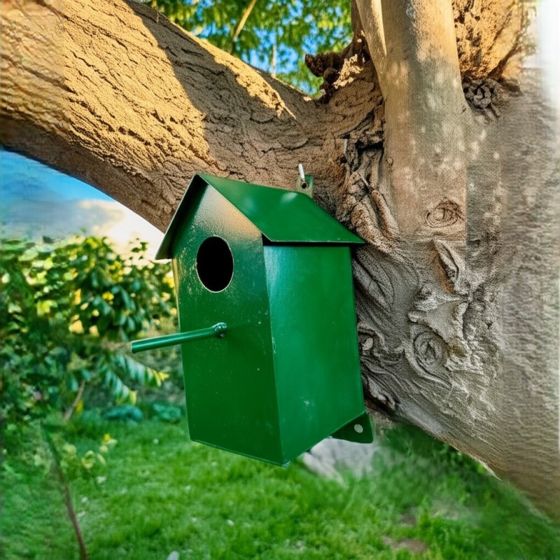 Casita pájaros grande chapa - 2