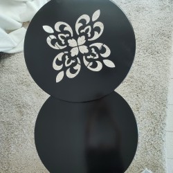 Mesa ratona NEGRA interior/exterior 60 Cm lisa-3-chapadeco.com