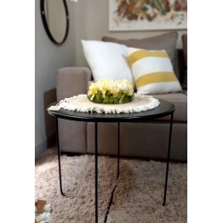Mesa ratona NEGRA interior/exterior 60 Cm lisa-4-chapadeco.com