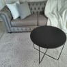 Mesa ratona NEGRA interior/exterior 60 Cm lisa-1-chapadeco.com