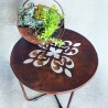 Mesa ratona oxido interior/exterior 60 Cm flor