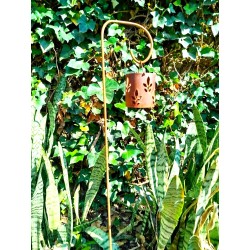 Mini fanal calado colgante + pincho soporte 1m hierro-2-chapadeco.com