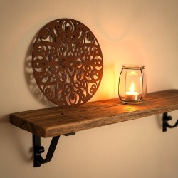 Mandala Morocco 40cm chapa oxido para colgar - 1