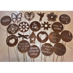 Pack x4 Pinchos tutores chapa oxido ENVIO GRATIS-2-chapadeco.com
