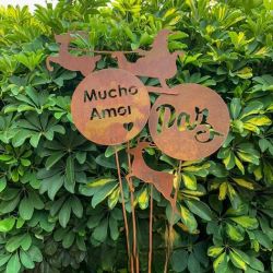 Pack x4 Pinchos tutores chapa oxido ENVIO GRATIS-24-chapadeco.com