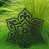 Mandala flor 6 puntas negra 40cm - 2