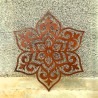 Mandala flor 6 puntas oxido 60cm - 2