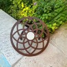 Portamanguera chico flor I oxido centro ceramica - 2
