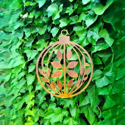 Figura esfera colgante 30cm. calada navidad - 2