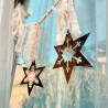 Estrella frosty figura colgante navidad 16cm. - 1 Estrella frosty figura colgante navidad 16cm. - 1