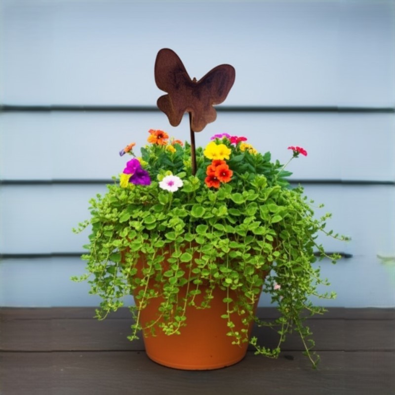 Mini Pincho tutor MARIPOSA chapa oxido - 1