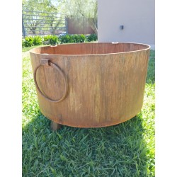 Fogonero 60cm Oxido + parrilla desmontable - 3