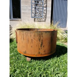 Fogonero 60cm Oxido + parrilla desmontable - 5