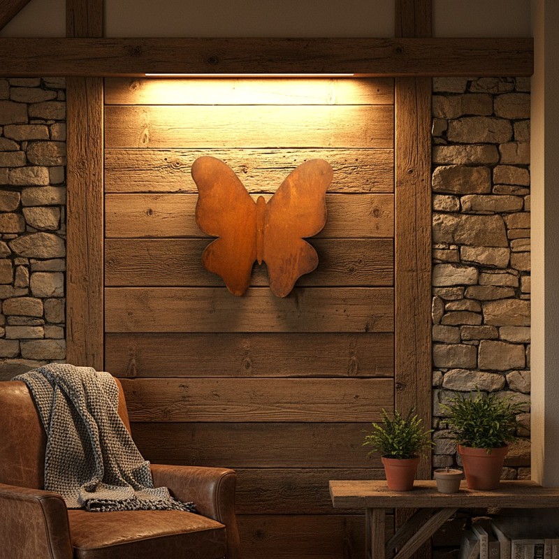 Mariposa grande alas completas decorativa - 1