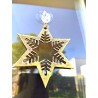 Estrella frosty metálica bronce colgante con ventosa-2-chapadeco.com