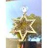 Estrella frosty metálica bronce colgante con ventosa-3-chapadeco.com
