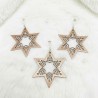 Set x3 estrellas frosty metálica bronce colgante ventosa - 1