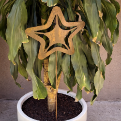 Pincho tutor ESTRELLA chapa oxido - 1