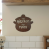 Cartel MY KITCHEN MY RULES chapa oxido vintage - 2