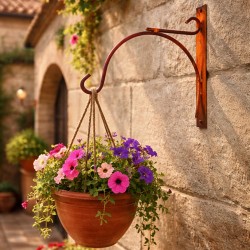 Soporte ménsula oxido para colgar maceta fanal comedero adorno - 1