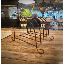 Exhibidor de platos x4 hierro redondo simple - 2