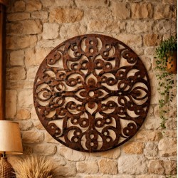 Mandala Morocco 60cm chapa oxido para colgar - 1
