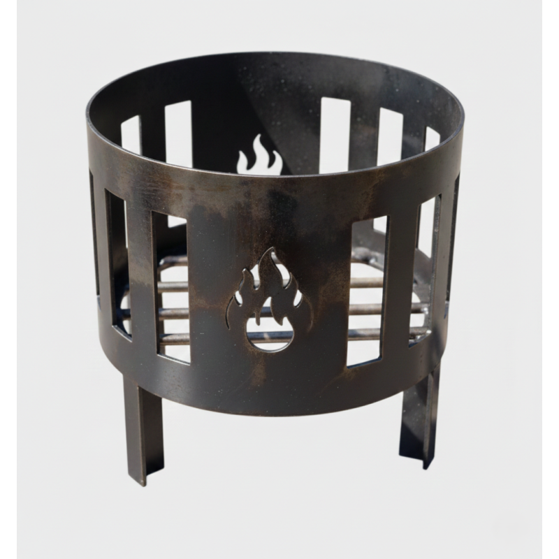 Brasero leñero para fogonero o parrilla 30x30cm. - 1