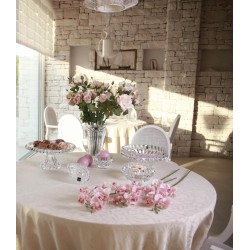 Tortera de Vidrio Labrada Transparente 27cm - 9