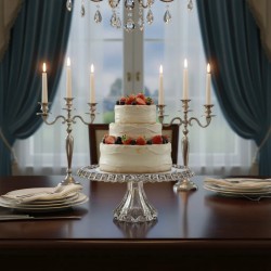 Tortera de Vidrio Labrada Transparente 27cm - 1