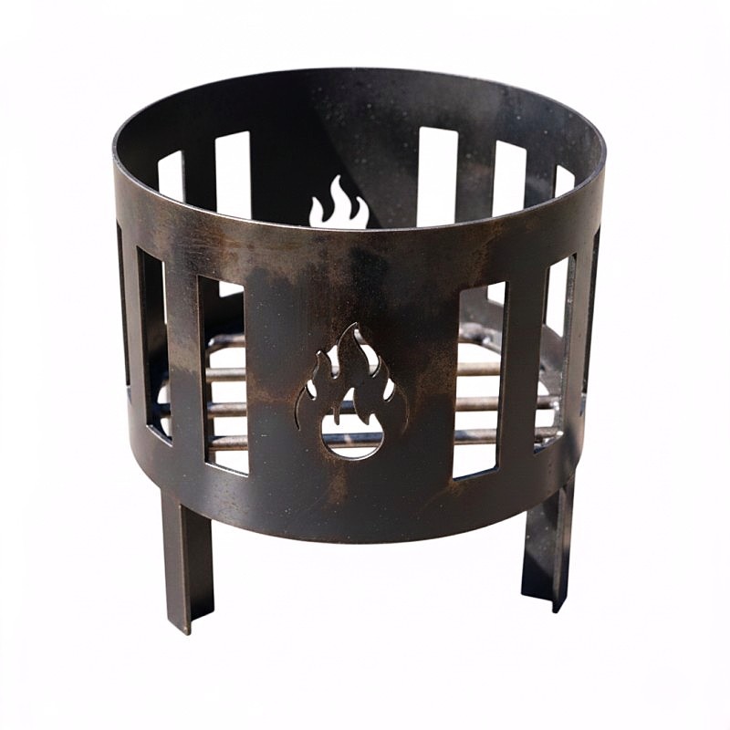 Brasero leñero para fogonero o parrilla 30x30cm. - 1