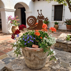 Mini Pincho tutor caracol chapa oxido - 1