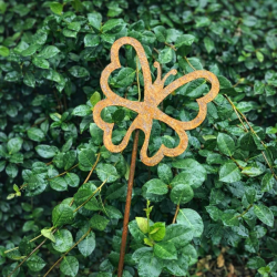 Pincho tutor Mariposa Calada chapa oxido - 2