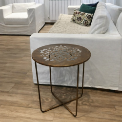 Mesa ratona oxido interior/exterior 60 Cm mandala - 3